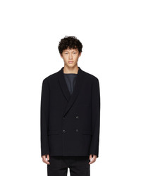 Lemaire Blue Wool Double Breasted Blazer