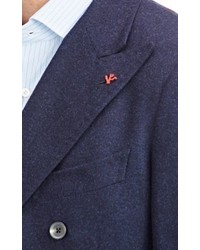 Isaia Double Breasted Cortina Sportcoat Blue