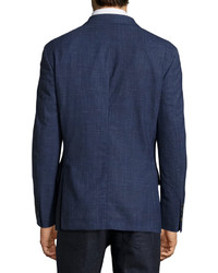 Brunello Cucinelli Double Breasted Wool Jacket Blue