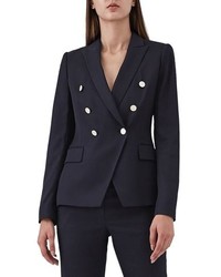 Reiss Tally Double Breasted Wool Blend Jacket