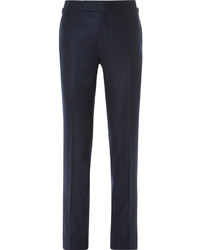 Tom Ford Blue Wool Flannel Trousers