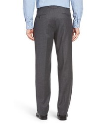 JB Britches Flat Front Solid Wool Cashmere Trousers