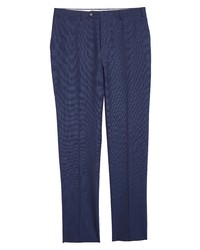 Canali Impeccabile Wool Trousers In Dark Blue At Nordstrom