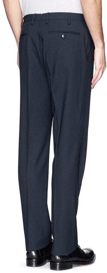Lanvin Donegal Tweed Wool Blend Pants | Where to buy & how to wear