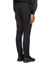 navy wool trousers womens