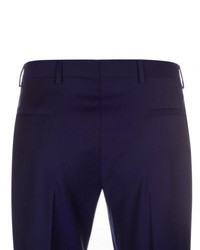 Paul Smith Mid Fit Indigo Wool Trousers