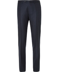 Canali Navy Firenze Slim Fit Super 120s Wool Trousers
