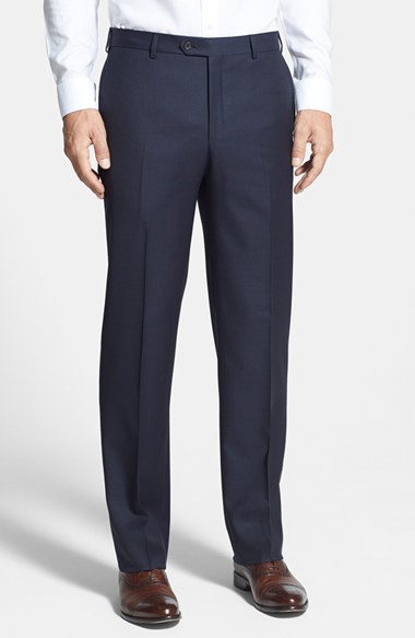 Pal Zileri Flat Front Wool Trousers | Where to buy & how to wear