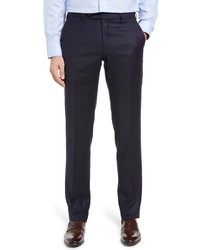 Zanella Parker Flannel Trousers In Navy At Nordstrom