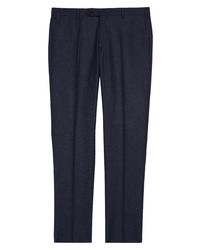 Zanella Parker Wool Blend Trousers In Blue At Nordstrom