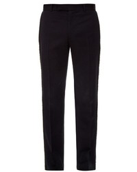Alexander McQueen Raw Edge Tailored Wool Trousers
