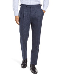 Ted Baker London Roy Fit Pleated Wool Trousers