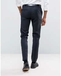 Asos Skinny Suit Pant In 100% Wool In Navy