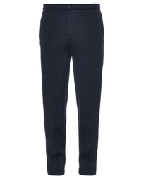 Balenciaga Slim Fit Double Faced Wool Blend Trousers