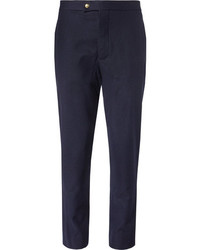 Moncler Gamme Bleu Slim Fit Felted Wool Trousers