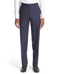 Canali Solid Wool Trousers