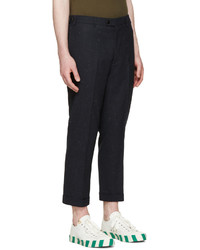 navy wool trousers womens