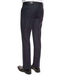 Burberry Wool Mohair Slim Fit Trousers Indigo