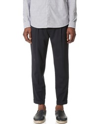 Vince Worsted Wool Long Rise Cuffed Trousers