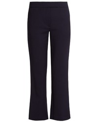 OSMAN Audrey Cropped Kick Flare Wool Blend Trousers