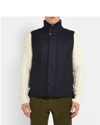 Façonnable Faconnable Quilted Wool Flannel Gilet