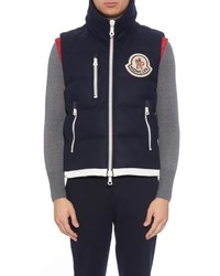 Moncler A Bastien Quilted Down Wool Gilet