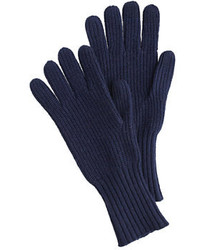 Navy Wool Gloves
