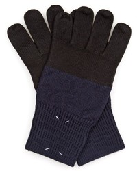 Maison Margiela Bi Colour Wool Blend Gloves