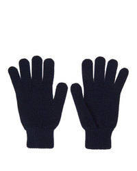 Paul Smith Navy Cashmere Gloves