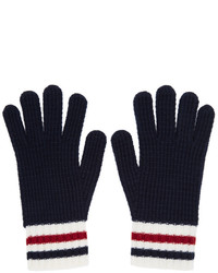 Moncler Gamme Bleu Navy Wool Gloves