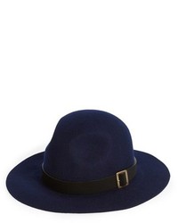 Sole Society Dimpled Wide Brim Wool Hat
