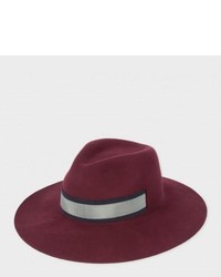 Paul Smith Navy Wool Felt Fedora Hat