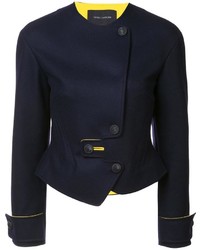 Cédric Charlier Dislocated Fastening Fitted Jacket