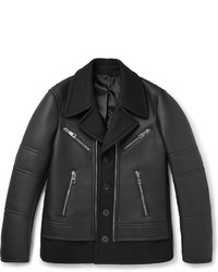 Neil Barrett Leather And Wool Blend Jacket