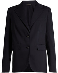 The Row Nodler Single Breasted Wool And Silk Blend Jacket