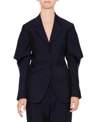 Jil Sander Wing Sleeve Two Button Jacket Navy