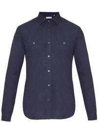 Gieves Hawkes Long Sleeved Cotton Flannel Shirt