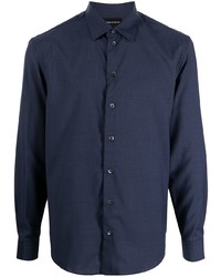 Emporio Armani Long Sleeve Wool Shirt