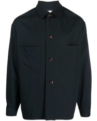 Lemaire Notched Collar Wool Shirt