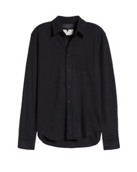 rag & bone Relaxed Fit Wool Button Up Shirt