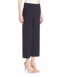 Piazza Sempione Cropped Wool Blend Trousers