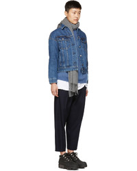 Acne Studios Navy Tabea Cropped Trousers