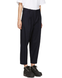Acne Studios Navy Tabea Cropped Trousers
