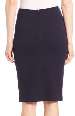 Armani Collezioni Double Wool Crepe Jersey Skirt, $495 | Saks Fifth ...