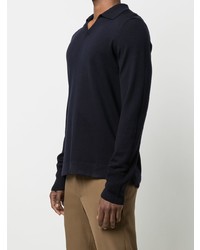 Officine Generale Knitted Wool Polo Shirt