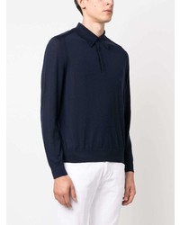 Paul Smith Long Sleeve Wool Polo Shirt