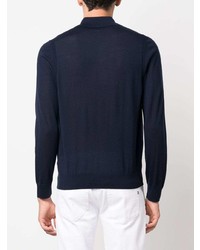 Paul Smith Long Sleeve Wool Polo Shirt