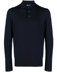 Colombo Long Sleeve Wool Polo Shirt