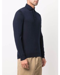 Cenere Gb Long Sleeved Wool Polo Shirt