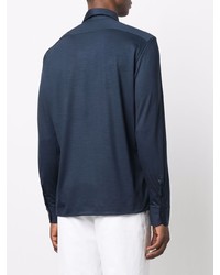 Mazzarelli Long Sleeved Wool Polo Shirt